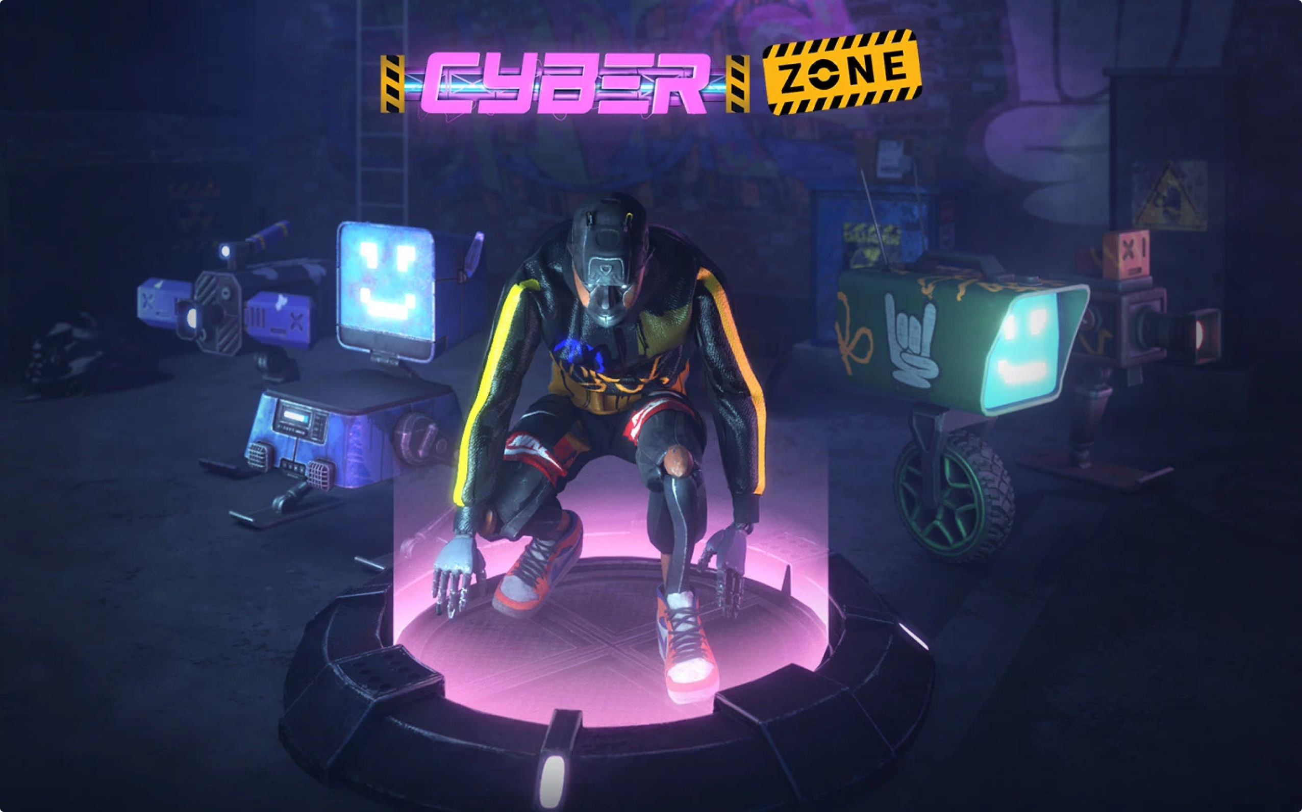 Cyber Zone slot game hero