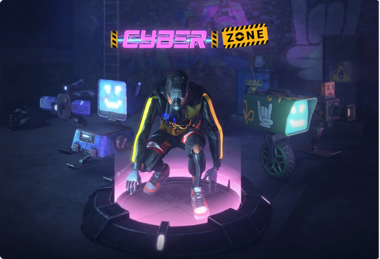 Cyber Zone slot game hero
