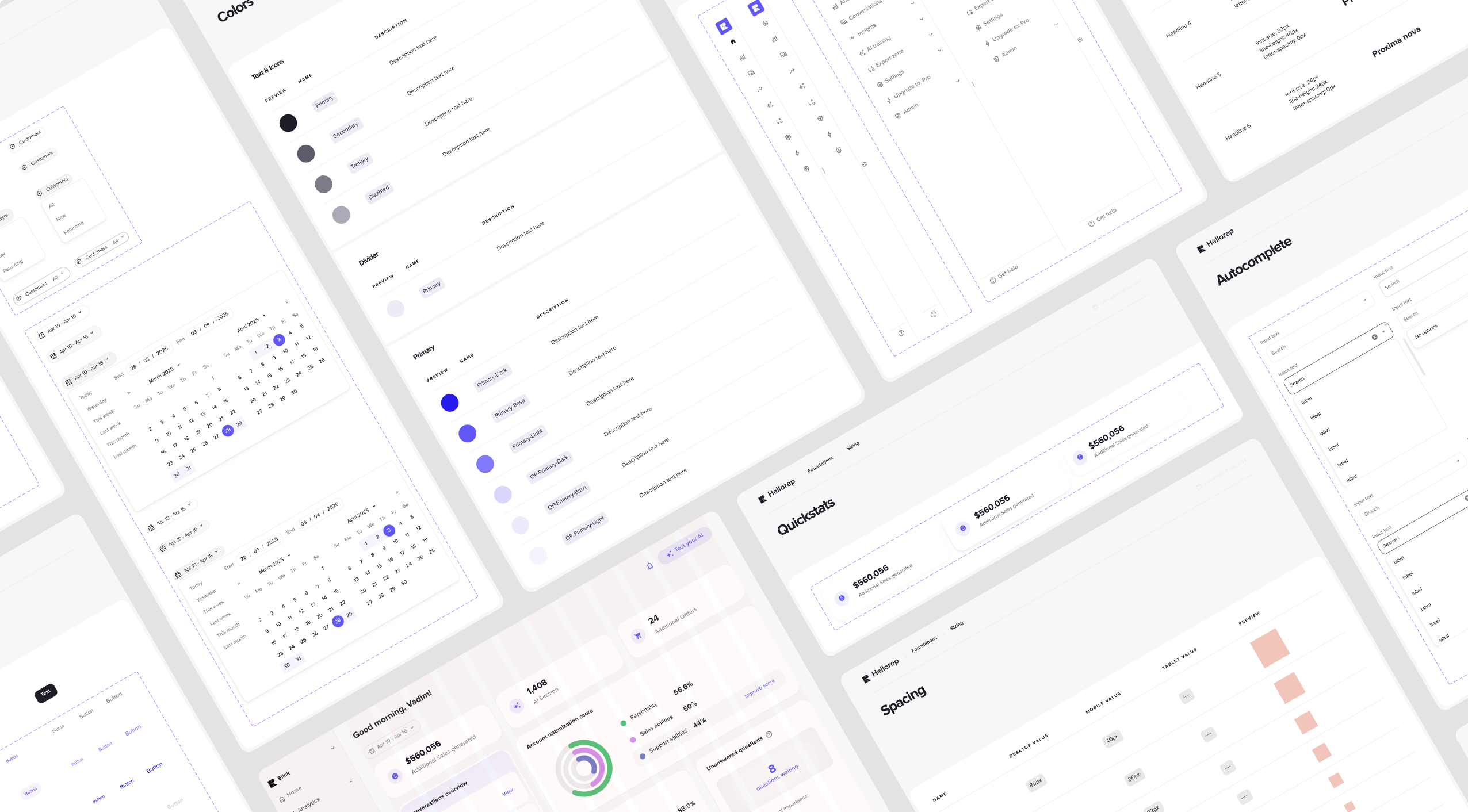 HelloRep design system component library