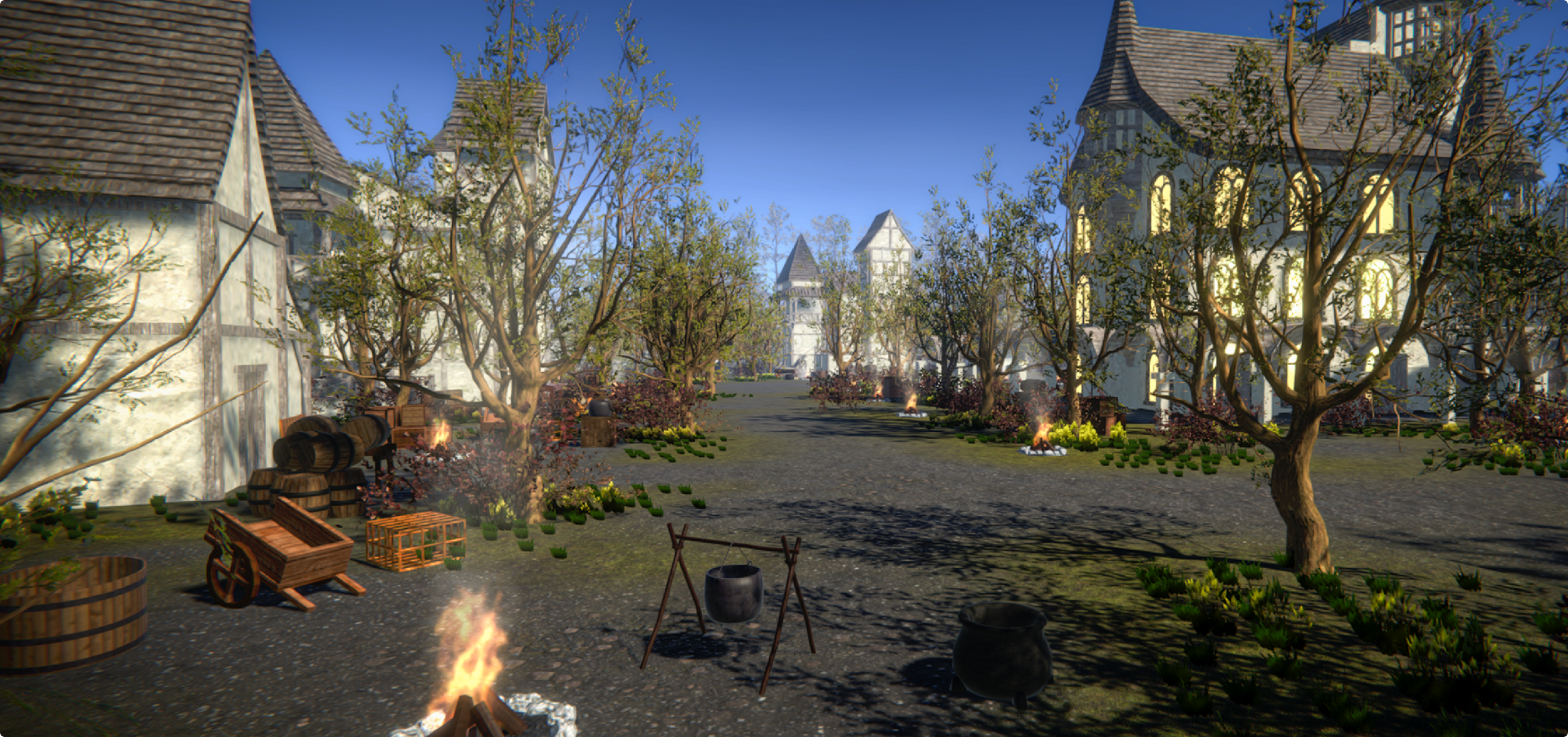Lightweight 3D worlds hero environment overview