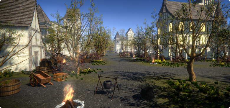 Lightweight 3D worlds hero environment overview